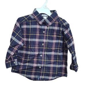 Carter's Y2K Buttoned Down Flannel Boys 2T 100% Cotton NWT